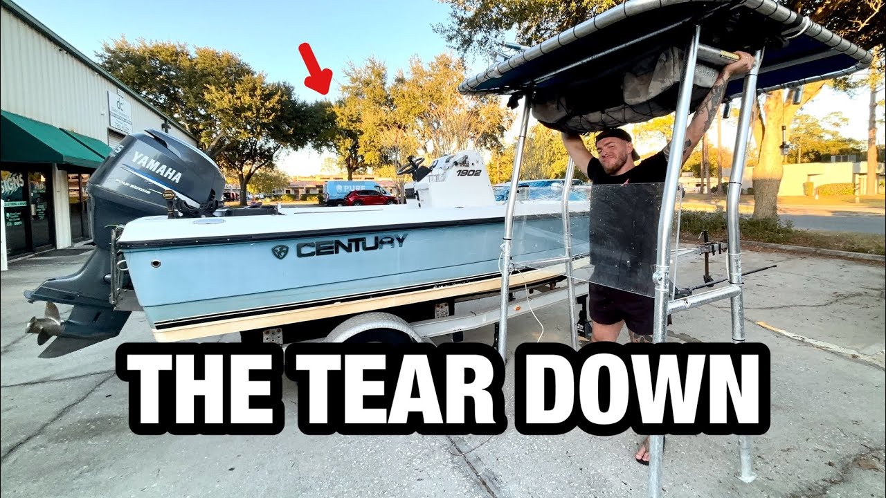 PARTING OUT MY PROJECT BOAT - (the tear down begins)