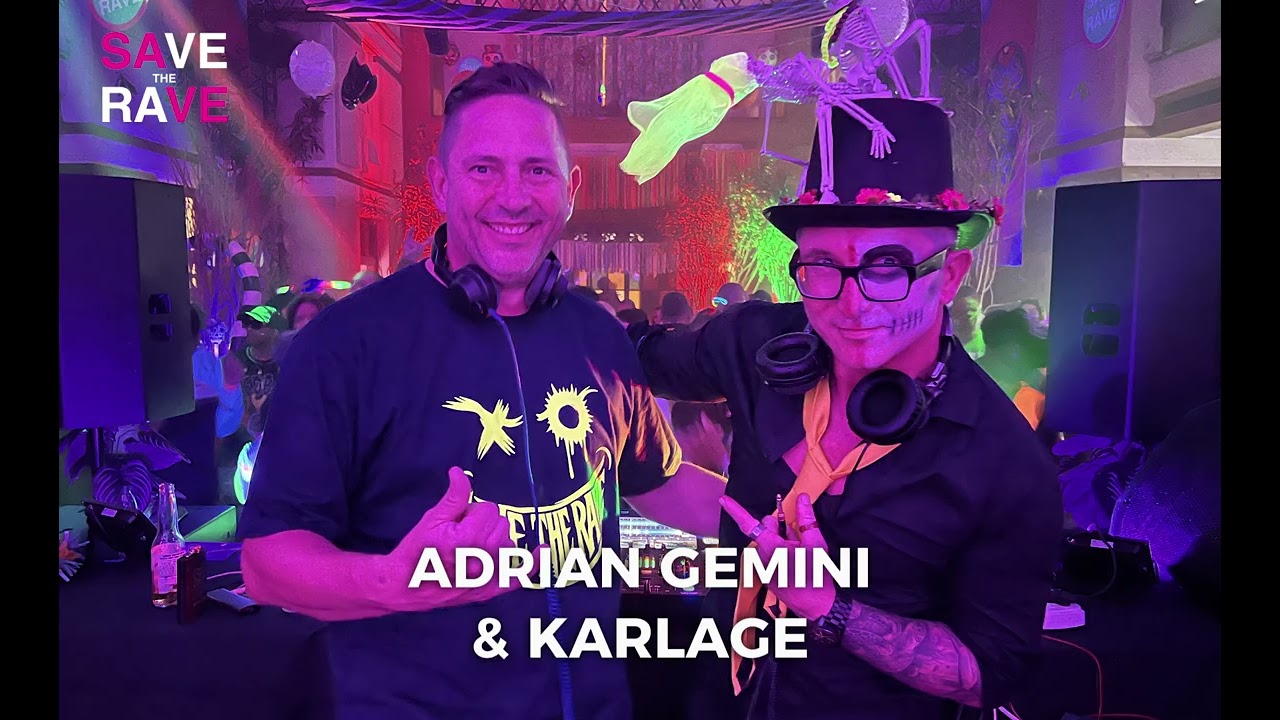 Adrian Gemini & Karlage at Save the Rave Halloween 2025