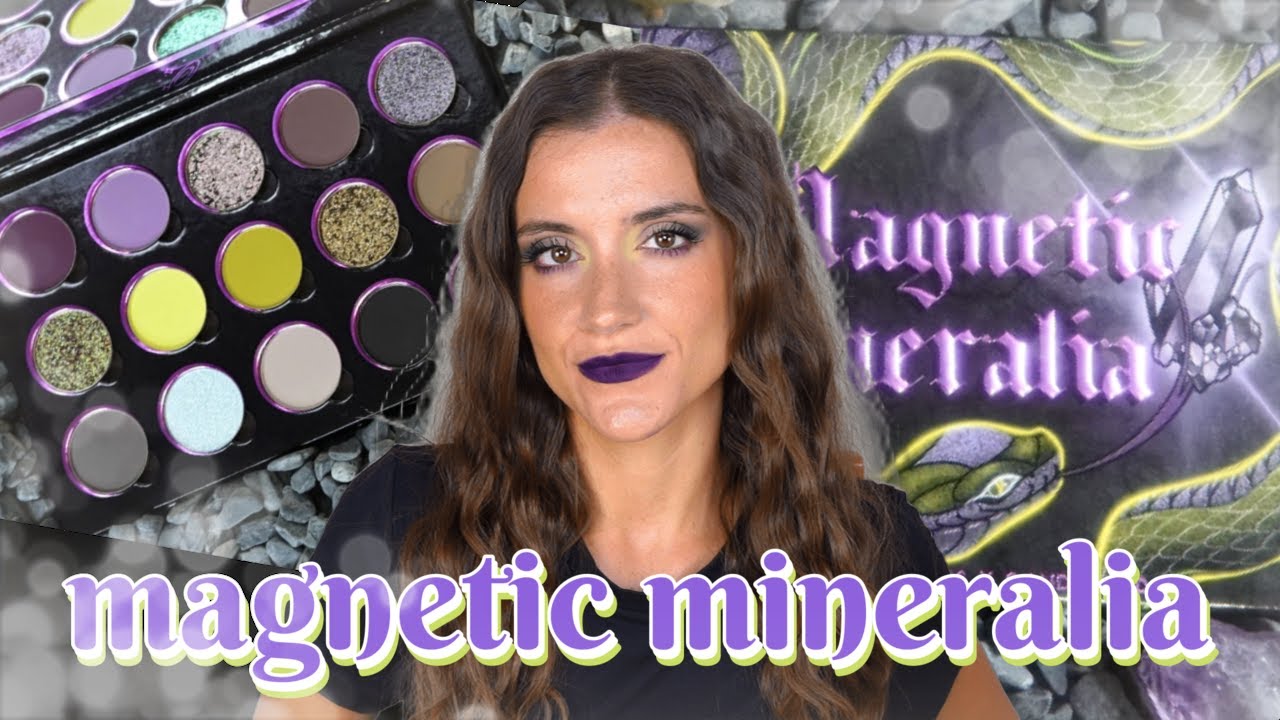 🔥NUEVA Dieverune Cosmetics MAGNETIC MINERALIA 💜💚 Swatches & 2 looks