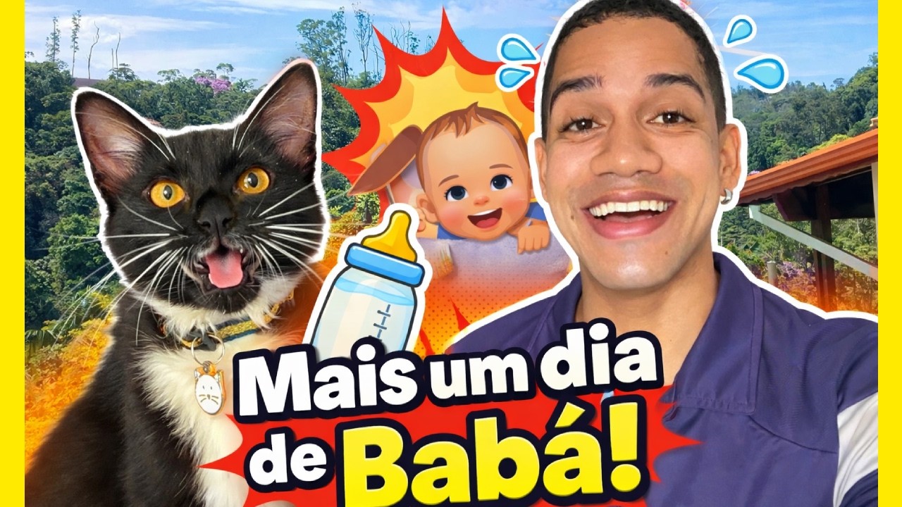 MAIS UM DIA DE BABA! HOJE TROCAMOS AREIA E A RAÇÃO!