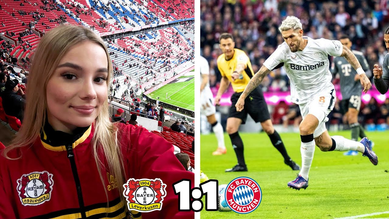 Wichtiger Punkt! 🤩SPEKTAKEL in München ⚽  || FC Bayern vs Leverkusen Stadion Vlog