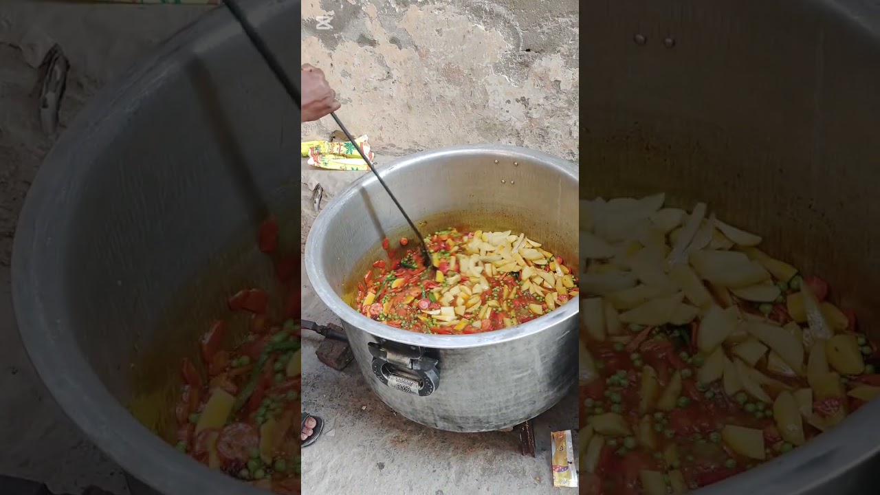 #VegetableRice #DegRecipe #12KgRice #BariDeg #WeddingStyleRice #PakistaniFood