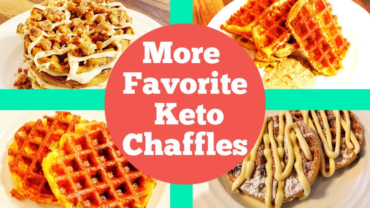 Keto Chaffles - 4 Favorites - Pumpkin Spice / PB Chocolate Chip / Jalapeno Popper / Fried Pickles