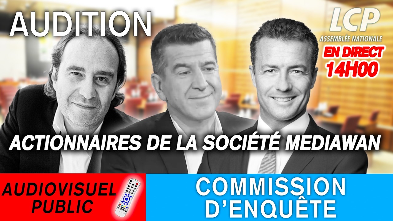 [DIRECT] Audiovisuel public : audition de Xavier Niel, Matthieu Pigasse et J&eacute;r&ocirc;me Nomm&eacute;