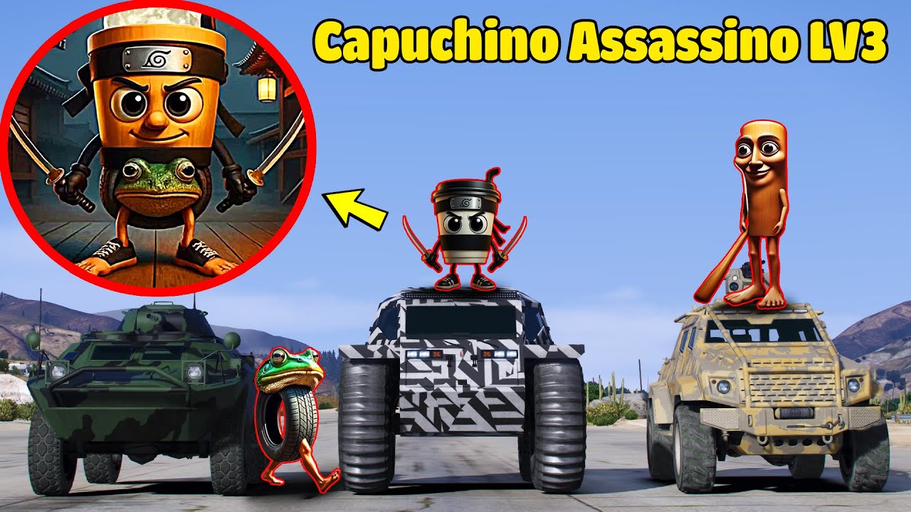Siêu Nâng Cấp Capuchino Assassino Kết Hợp Tung Tung Sahur Cùng Boneca Ambalabu Tạo Ra Thực Thể Mới