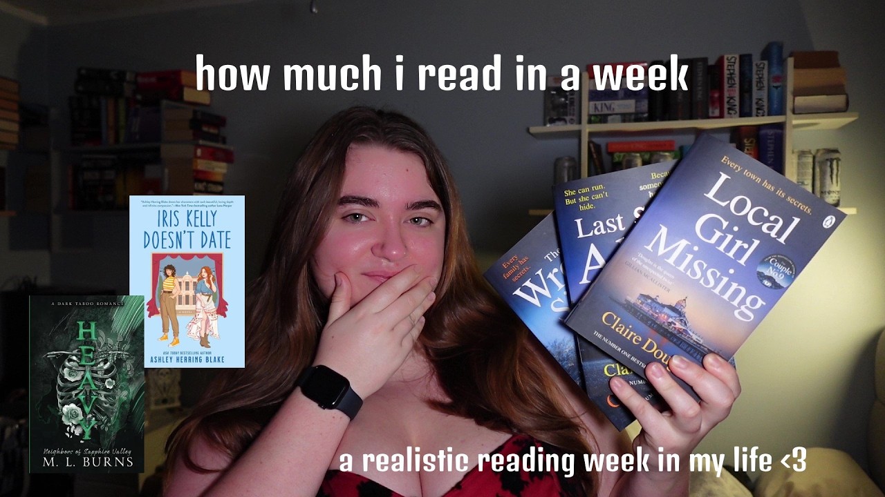 How much I realistically read in a week💕📒✨*a spoiler free reading week in my life*