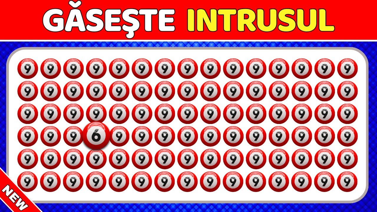 Găsește Elementul Diferit | 30 Provocări cu Litere, Cifre și Emoji | Quizilă