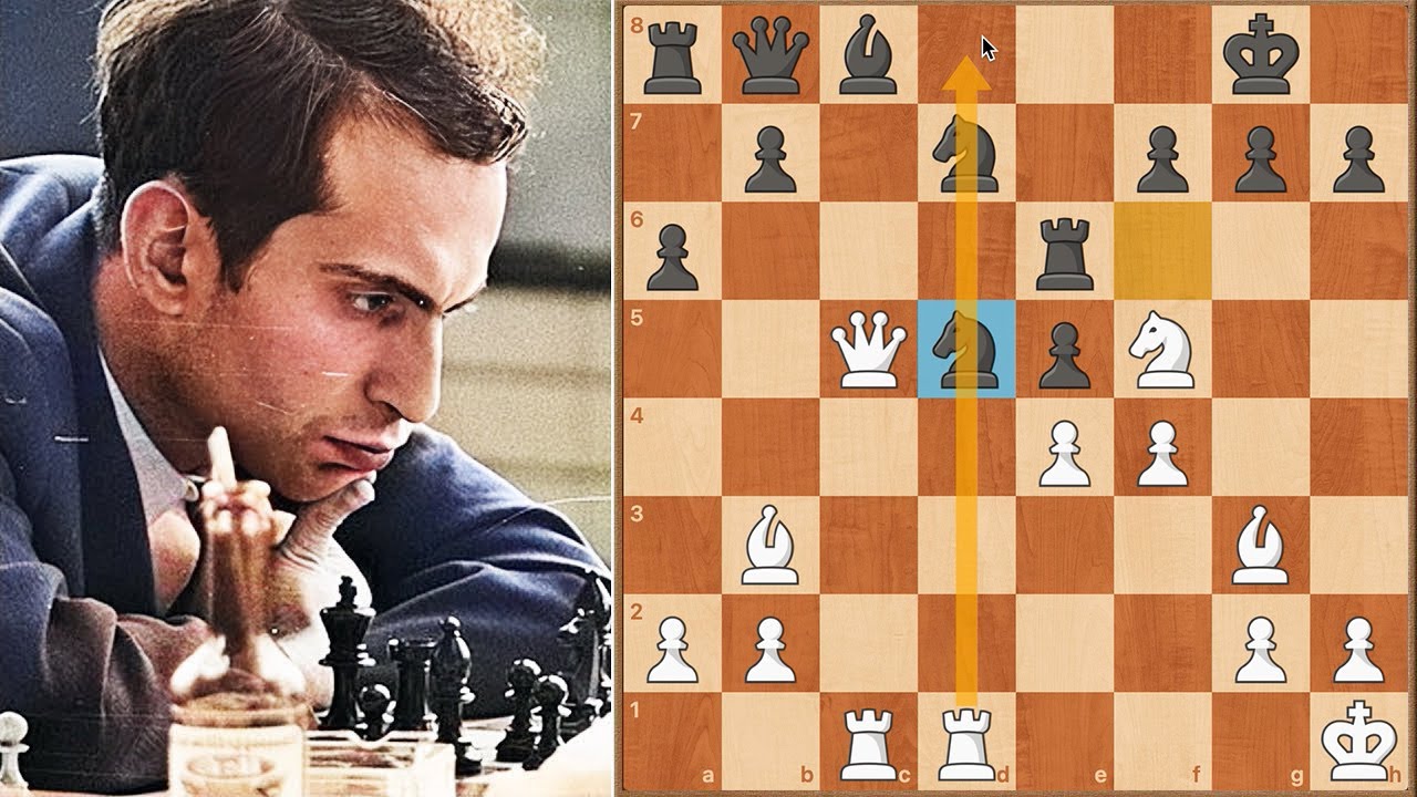 💀 ¿ESTÁ LOCO? El doble sacrificio de Dama de Mikhail TAL contra NEIBULTS