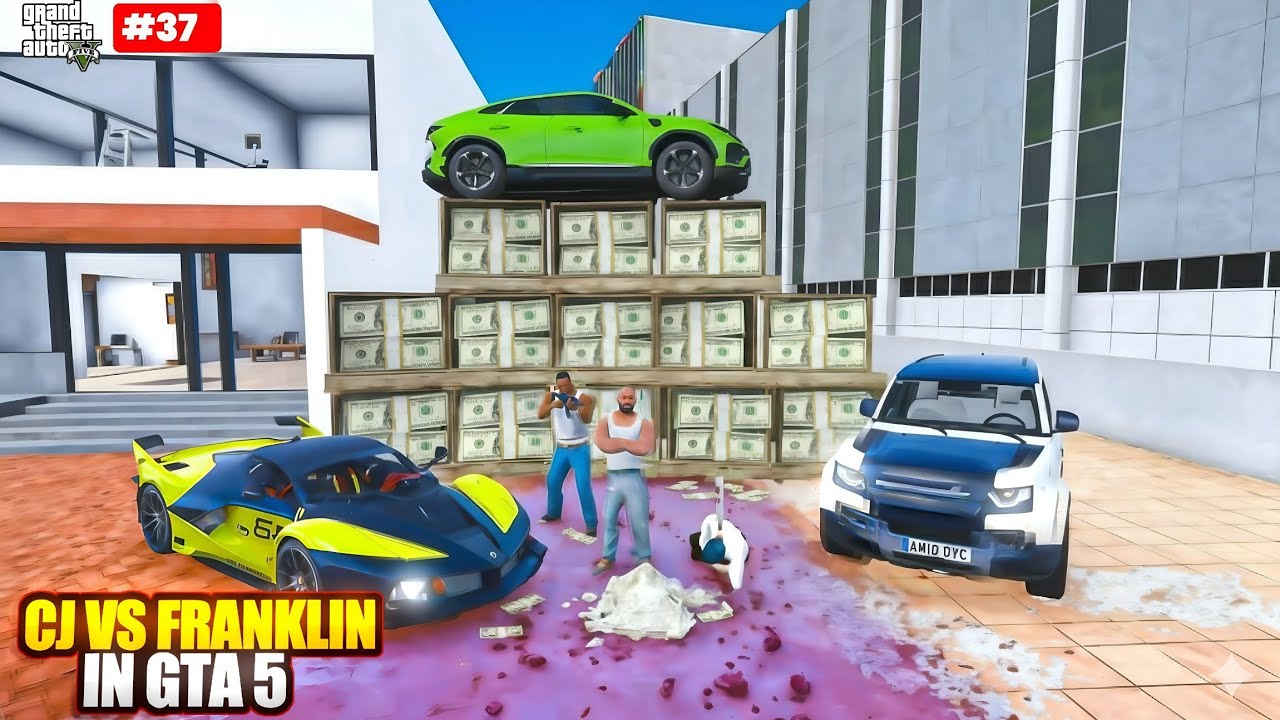 CJ VS Franklin in Indian bikes driving 3D #37 || GTAV 