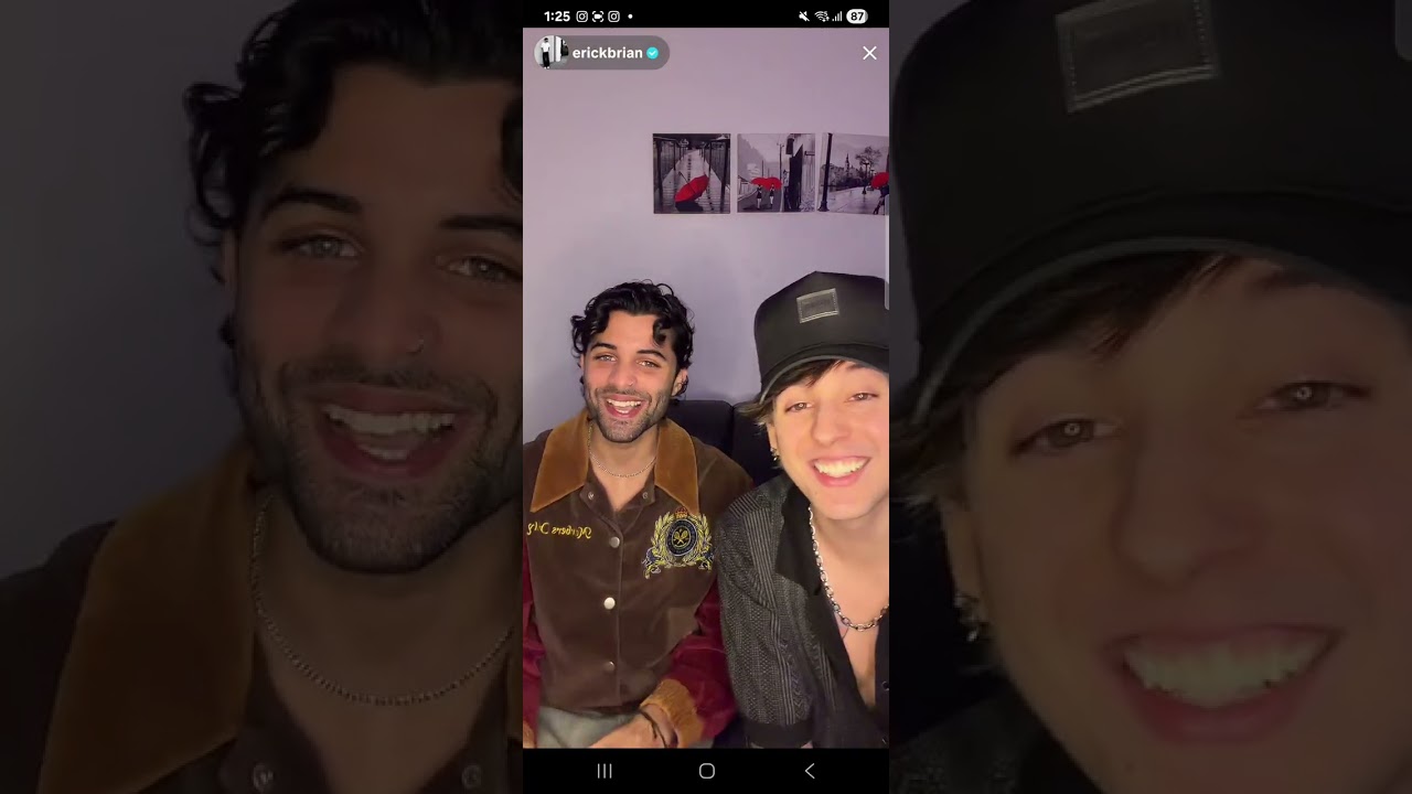 Erick y Chris – Live tiktok – Bajo Cero 💙 parte 1