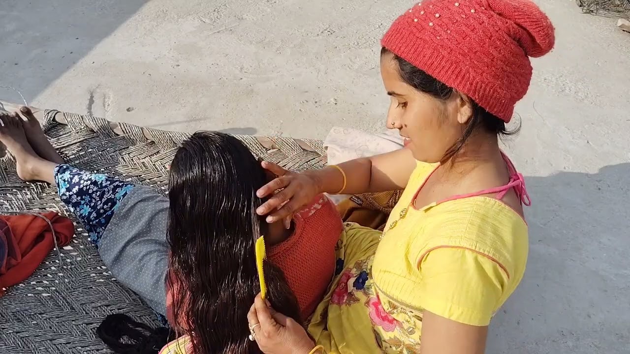 Nitpicking In Long Hair New Hd ( 50 Minutes )