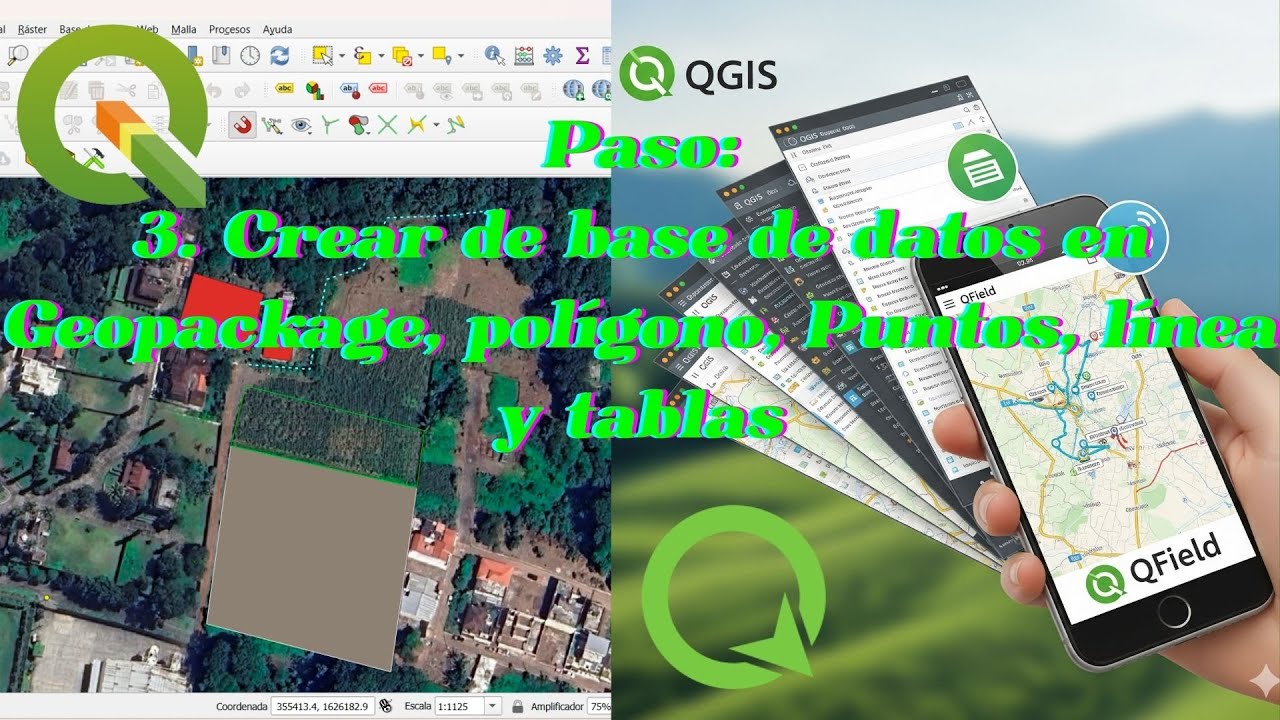 QGIS: Crear GeoPackage (Puntos, Líneas, Polígonos)