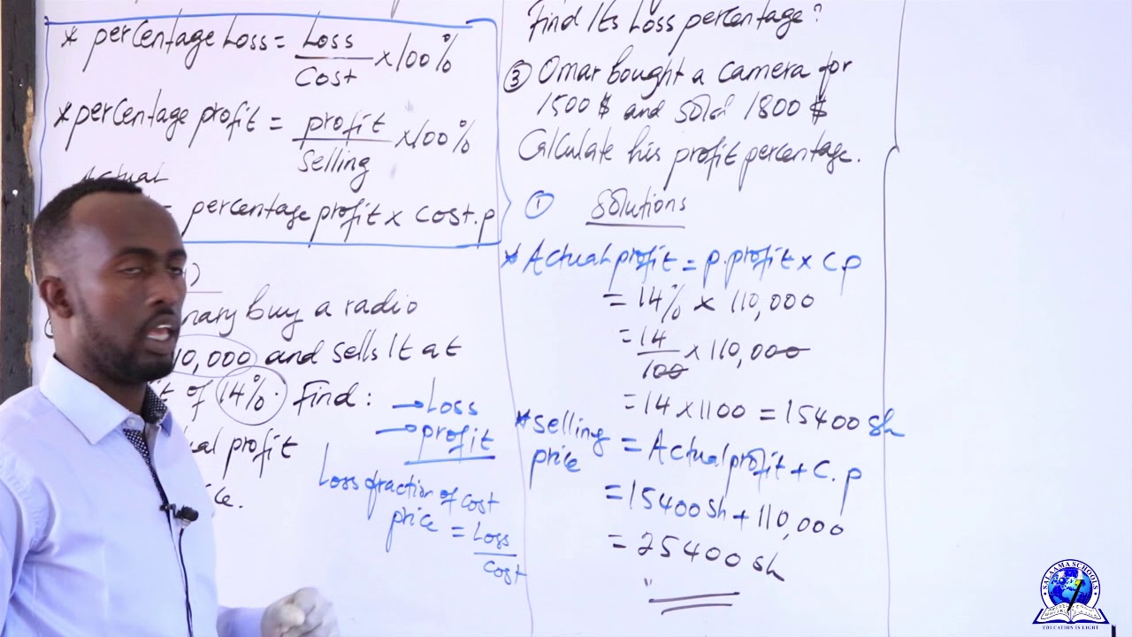 FORM 1 II MATHS II CHAPTER 5: FINANCIAL MATHEMATICS II LESSON 10
