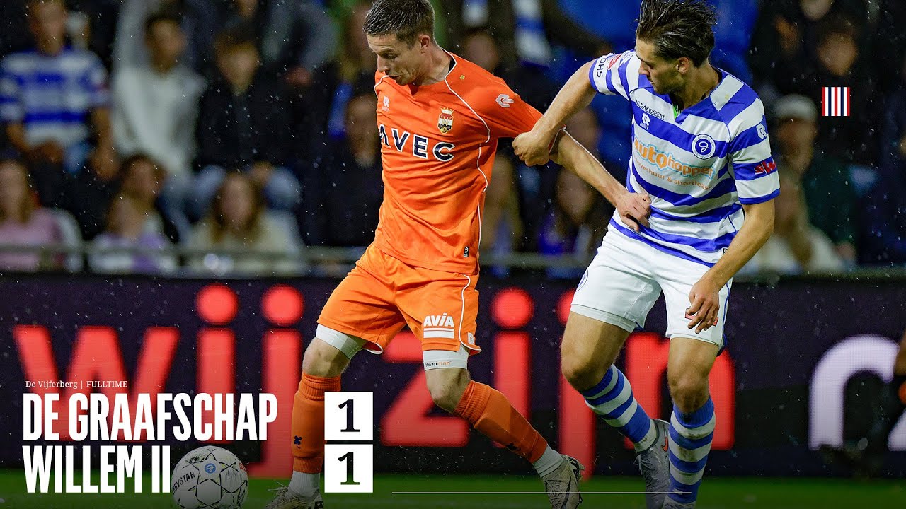 Highlights // De Graafschap - Willem II // 1-1