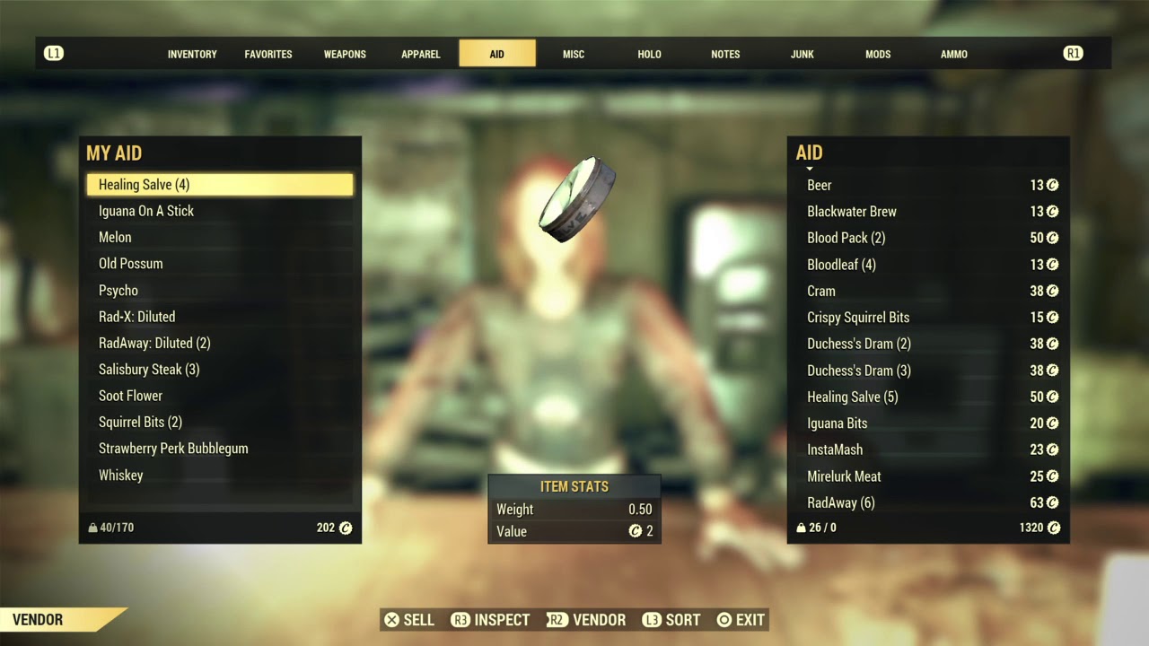 FO76 NPC vendor stealing inventory [PS4]