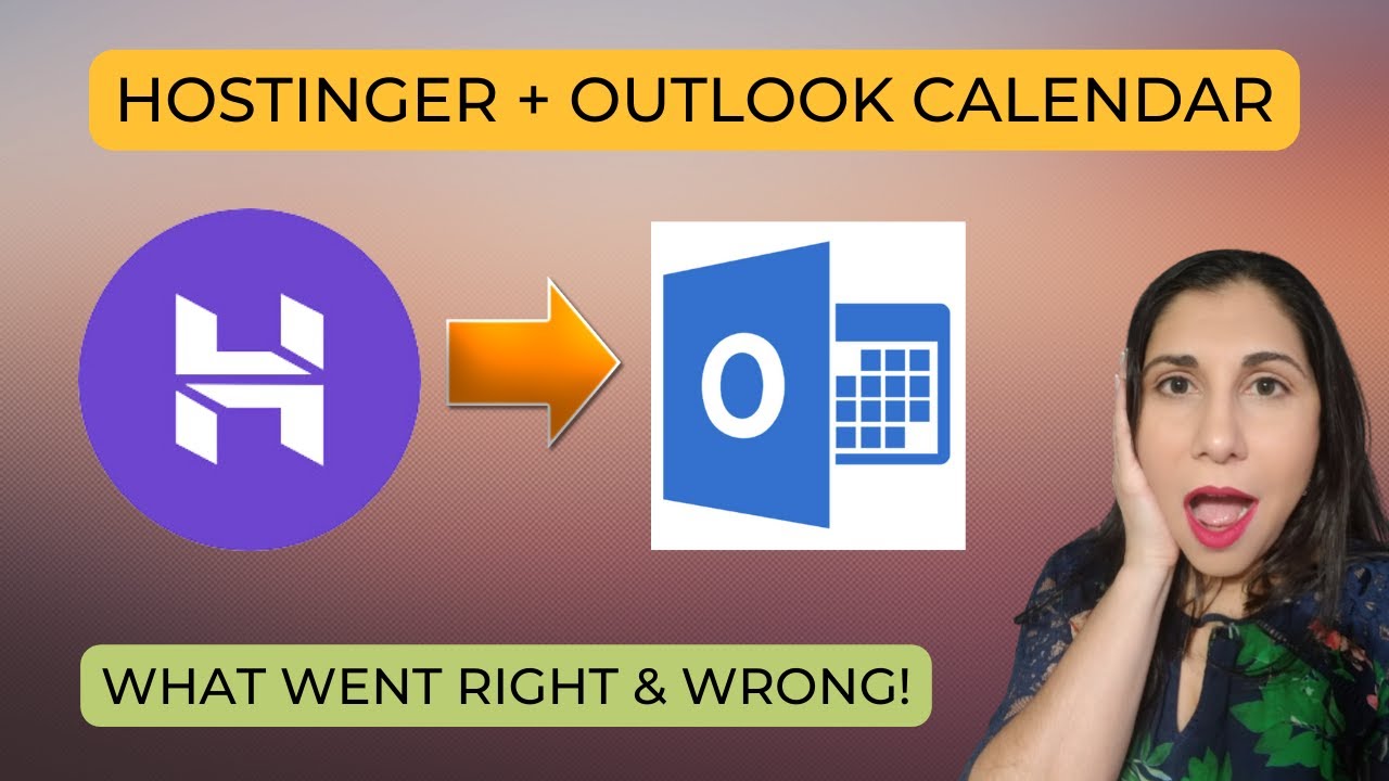 Как настроить календарь Outlook и @Hostinger