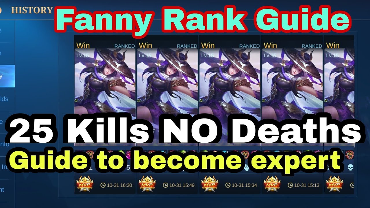 Fanny Guide to become expert | 25 Kills / No deaths | Mobile Legends | 2020 | Flyingcolors TV