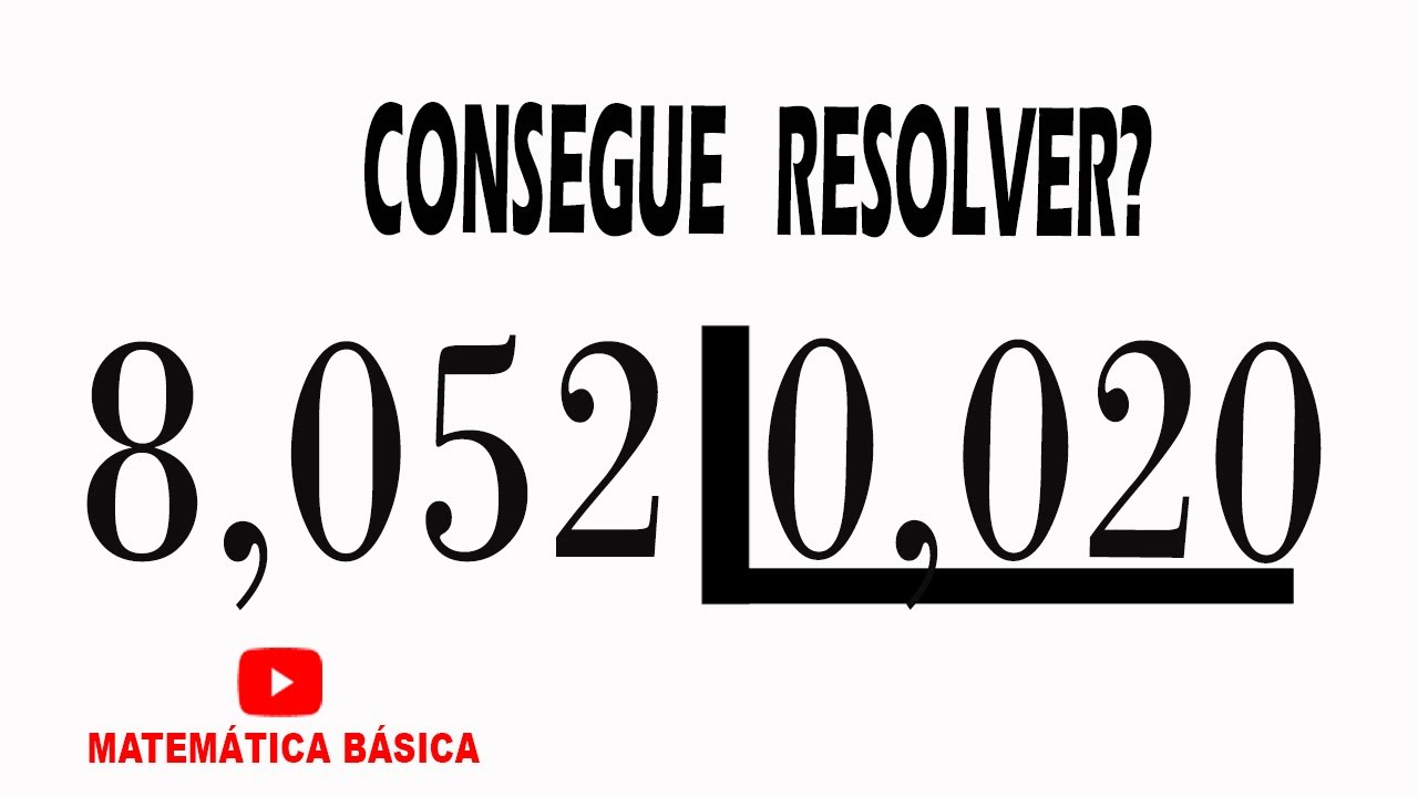 🔥 CONSEGUE ACERTAR ESSA DIVIS&Atilde;O?