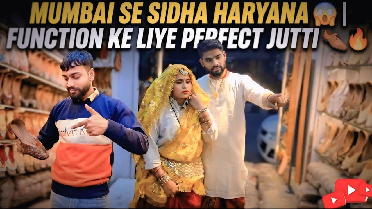 Mumbai Se Sidha Haryana 😲 | Function Ke Liye Perfect Jutti 👞🔥 #sahilkidukaan #viral #bombay #haryana