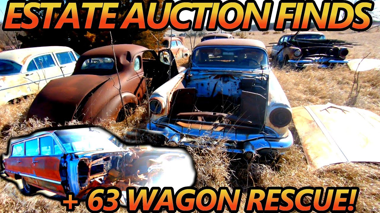 1963 Impala Wagon RESCUE! + EPIC 100 YR Old Farm Kansas Estate Sale Highlights! (Old Cars & Signs!)