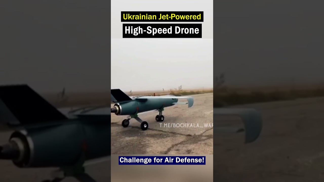 Testing the High Speed Ukrainian Jet Powered Drone