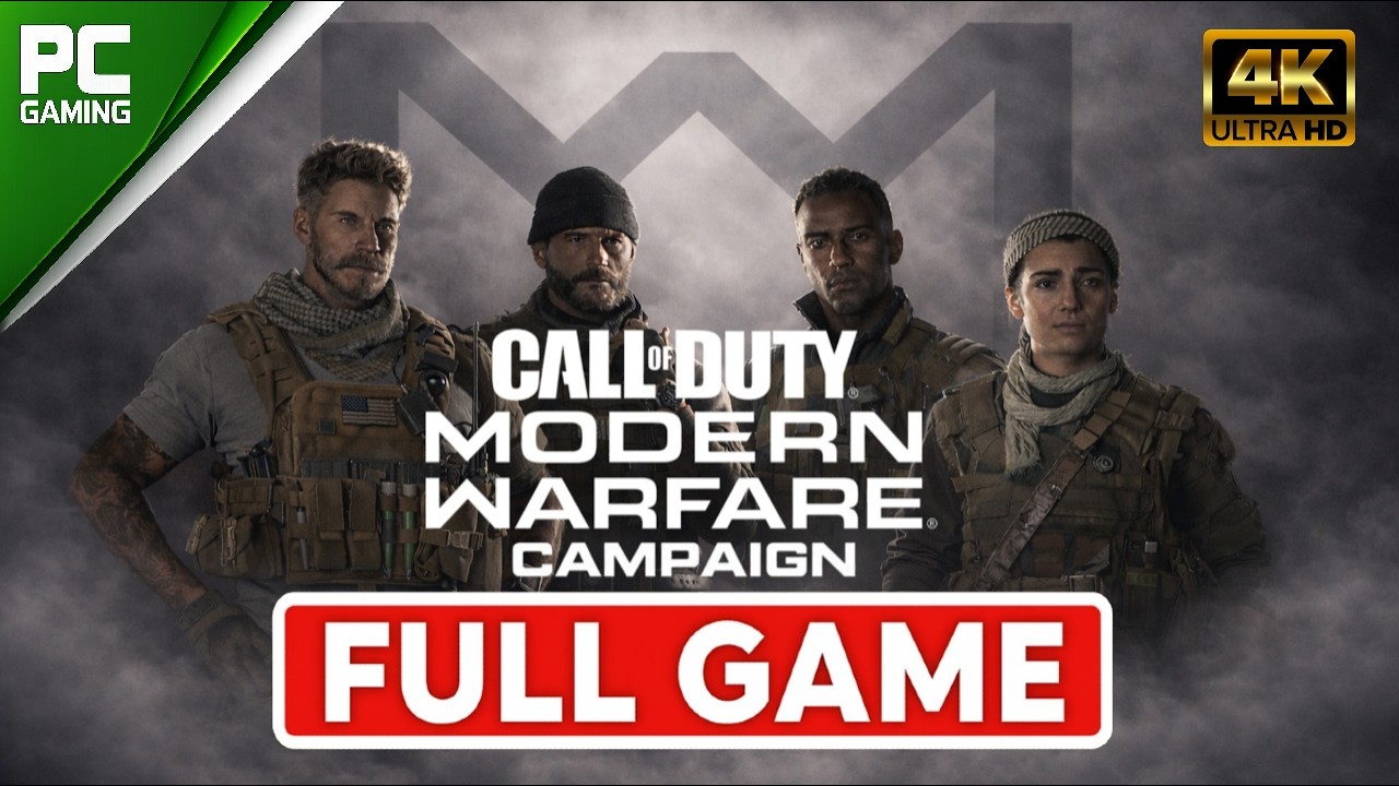 Call of Duty: Modern Warfare | Full Game Walkthrough | 4K Ultra HD 60FPS | RTX 4060 Ti Gameplay