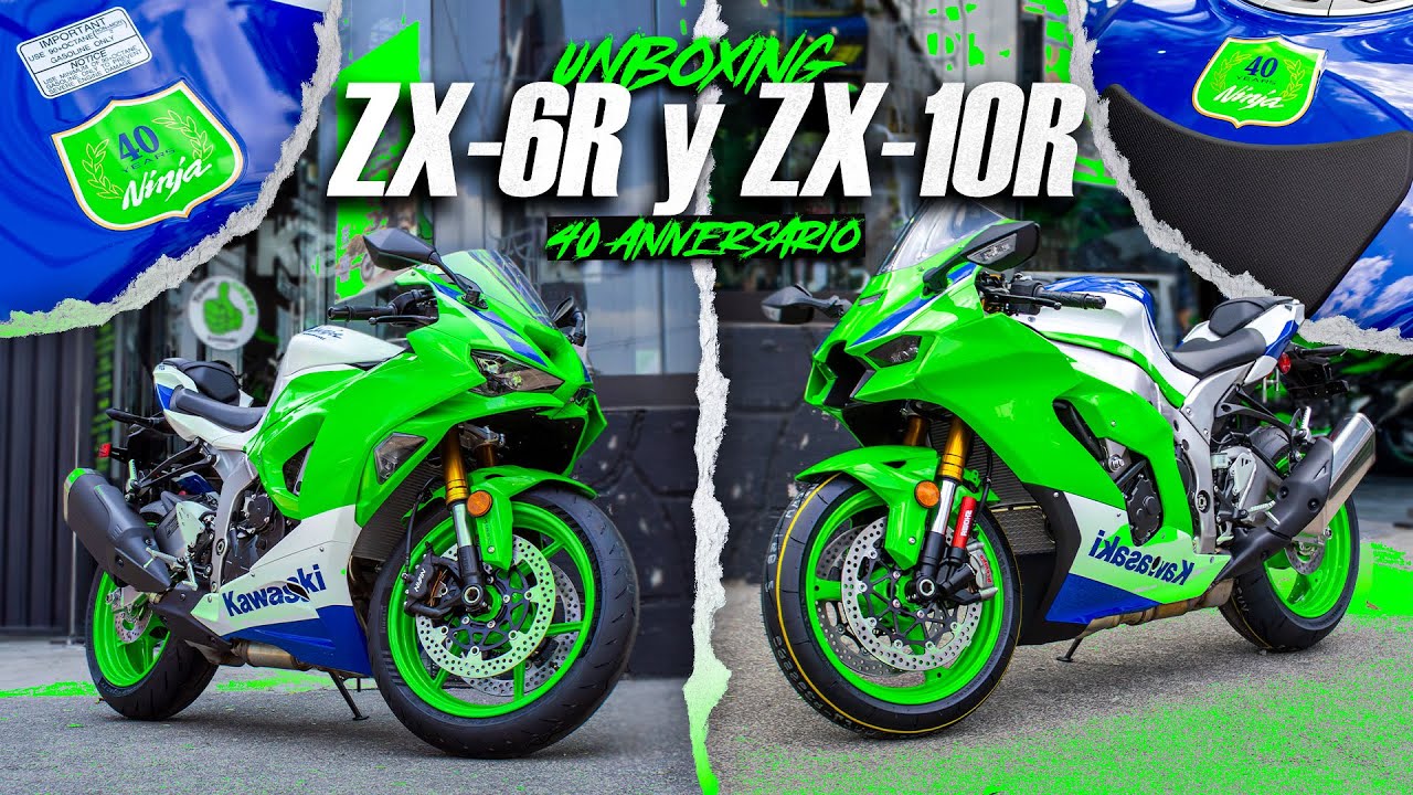 Unboxing Ninja ZX-6R y Ninja ZX-10R 2024 40 Aniversario