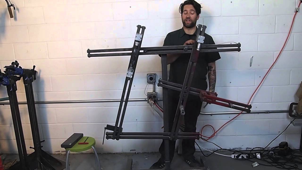 Setting the Frame Jig - Build your own Bicycle at Artisan's Asylum