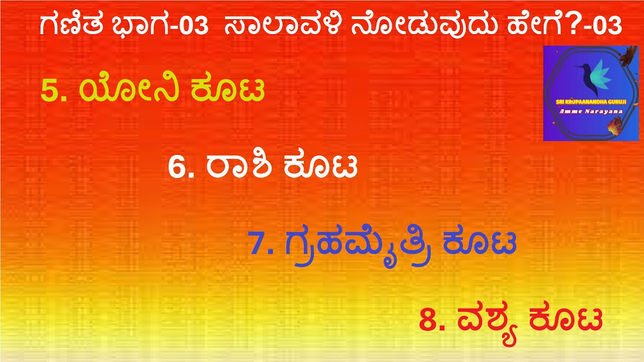 ಗಣಿತ ವಿಭಾಗ-03- ಸಾಲಾವಳಿ ನೋಡುವುದು ಹೇಗೆ? 03  Salavali 03