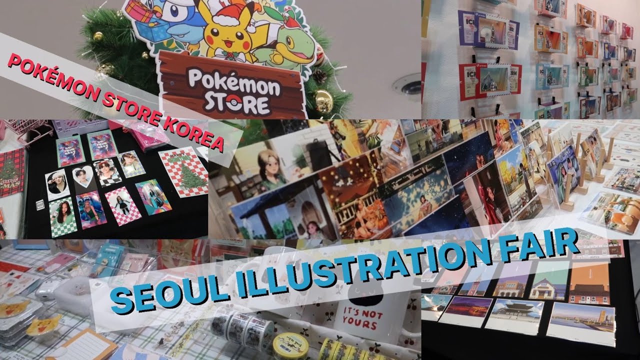 Going to the Seoul Illustration Fair & Pok&eacute;mon Store | Vlog