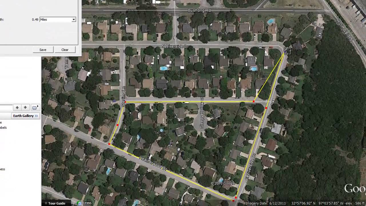 Use Path Measurement Tool in Google Earth to Measure Running Routes