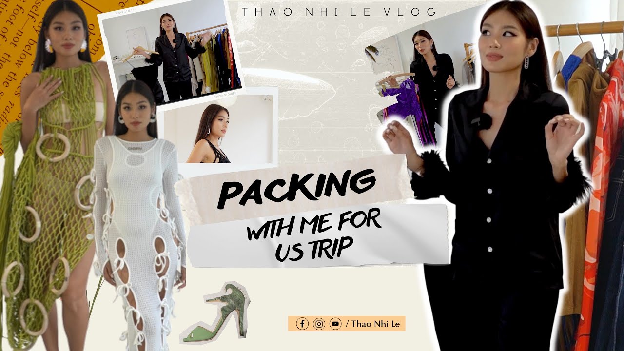 Packing with me for US trip | Thao Nhi Le