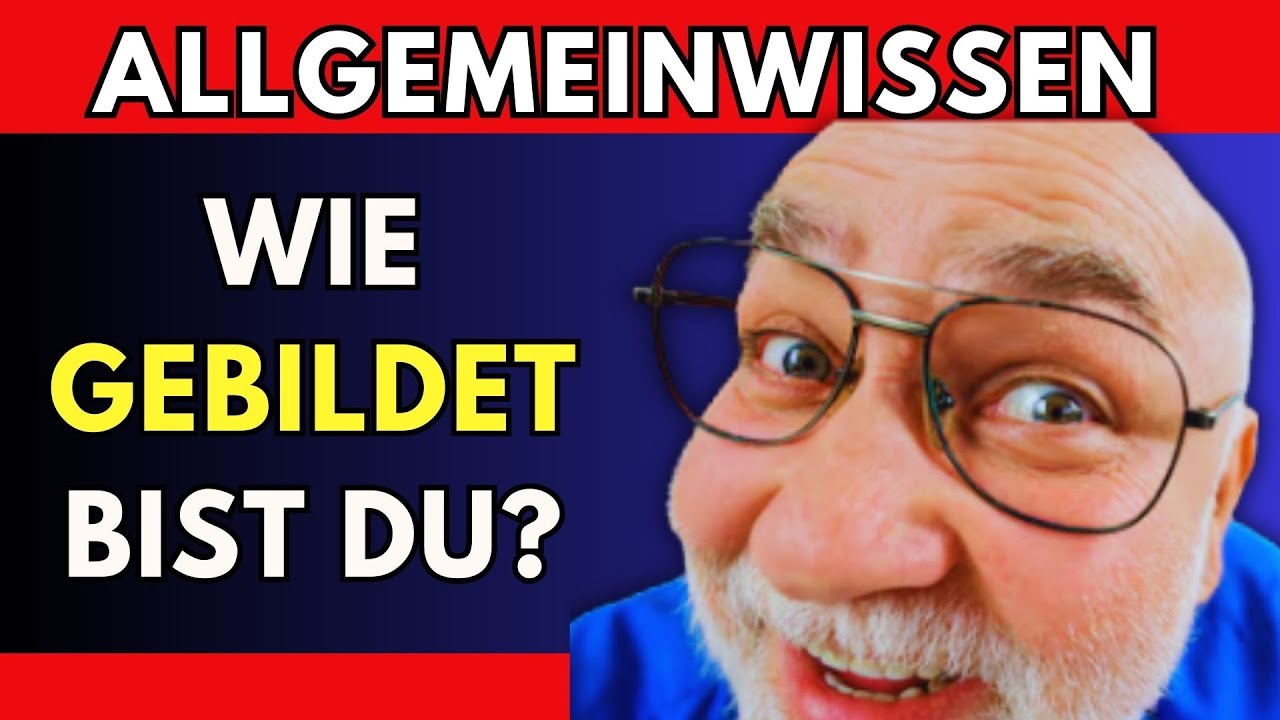 50 Fragen – Nur 1 von 10 schafft diesen Test – Versuchst du es? #deutsch #quiz #breintest
