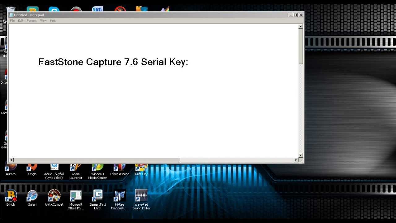 FastStone Capture 7 6 Serial Key