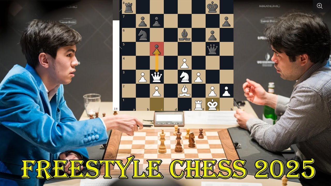 Hikaru Nakamura (2801) vs Javokhir Sindarov (2700) || Freestyle Chess 2025 - QF - G3