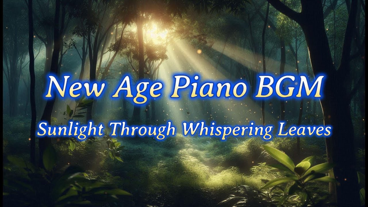 New Age Piano BGM | Sunlight Through Whispering Leaves | Imagined Melody