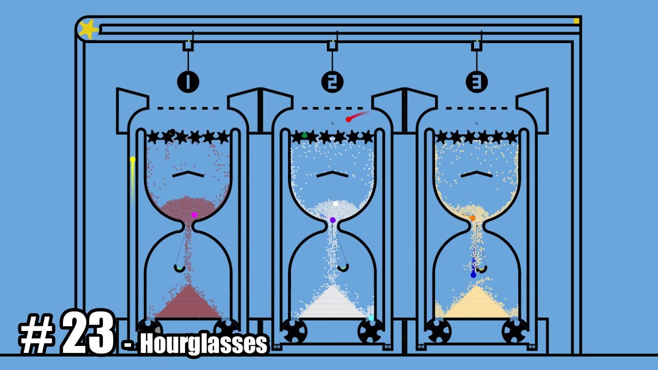 Hourglasses - Algodoo Marble Race