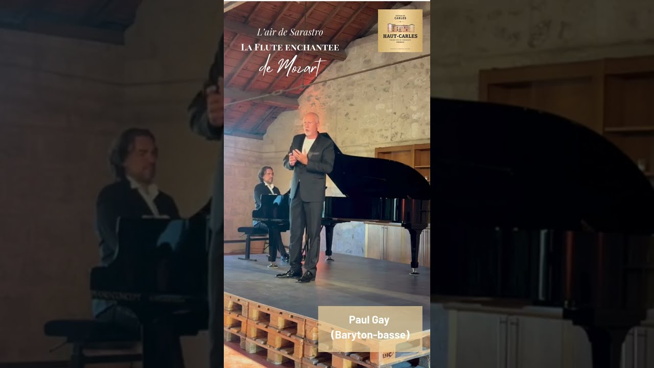 L'air de Sarastro (La Flûte Enchantée de Mozart) interprété par Paul Gay