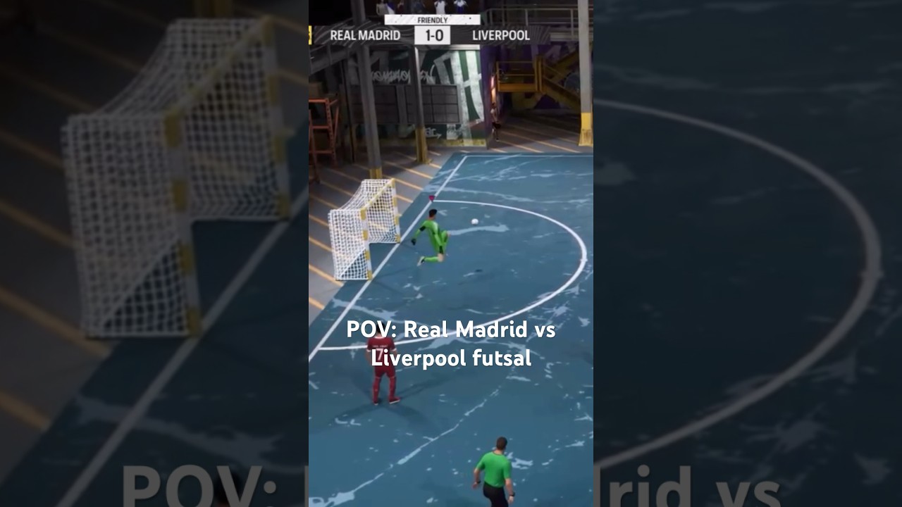 Scoring Cold Goal w/ Real Madrid against Liverpool Futsal #fifa #fc24 #fc25