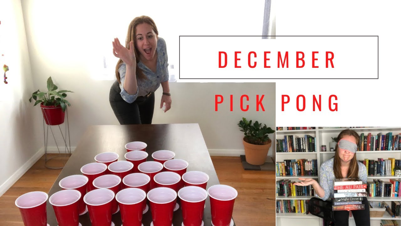 PICKPONG DECEMBER 2020 //NEW TBR GAME// // Beer Pong Picks My Reads