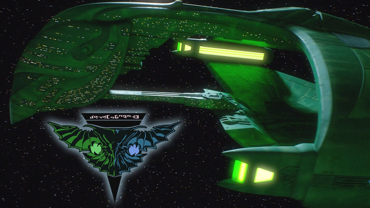 Romulan Warbird Encounter - USS Enterprise 1701-D stands off with a pair of D'deridex! Star Trek 4k