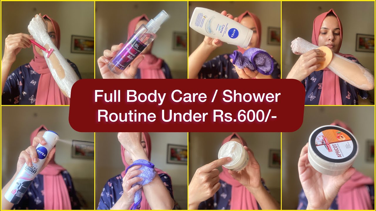 My Affordable Full Body Care Routine*Under Rs.600* | Body scrub,body wash, Moisturizer For Dull skin