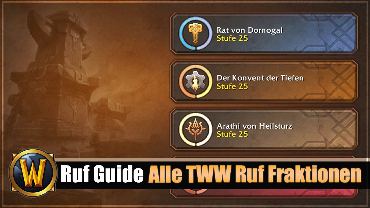 Ruf Guide: Alle TWW Ruf Fraktionen