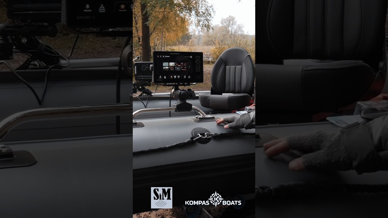 Montaż uchwyt&oacute;w na pontonie #wędkarstwo #spiningfishing #łodzie #ponton #elektronikawędkrska