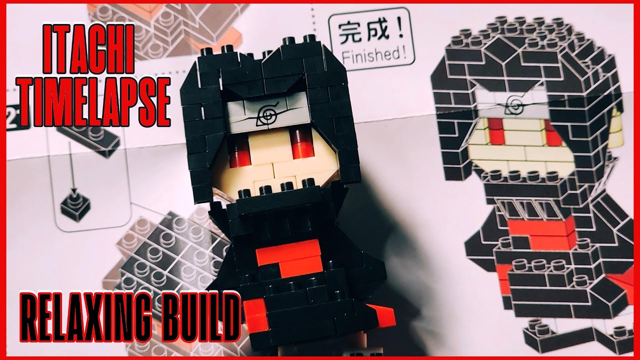 I Built Itachi Uchiha Out of Nanoblocks… (ASMR Timelapse)
