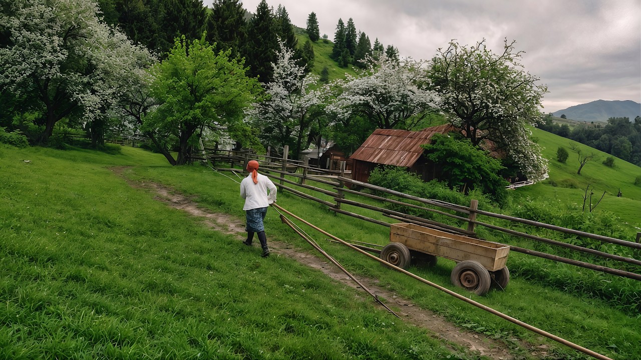 Life Without Roads in an Isolated Mountain Village in Eastern Europe