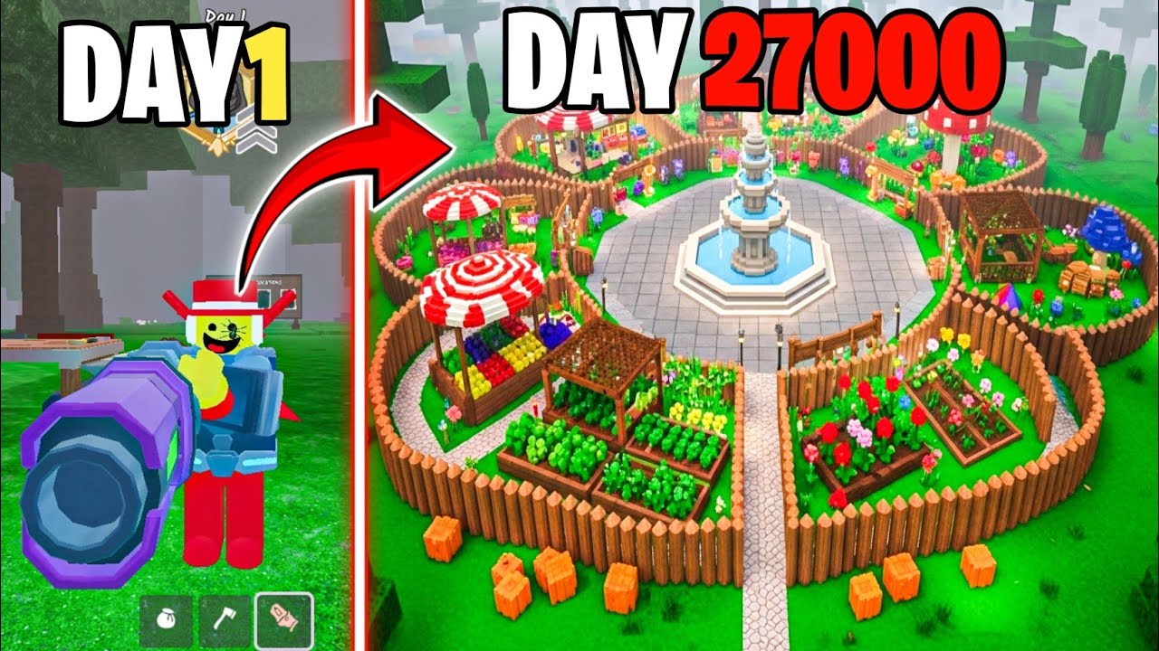 27000 Days to Build the SAFEST Base in 99 Nights in the Forest! 😱