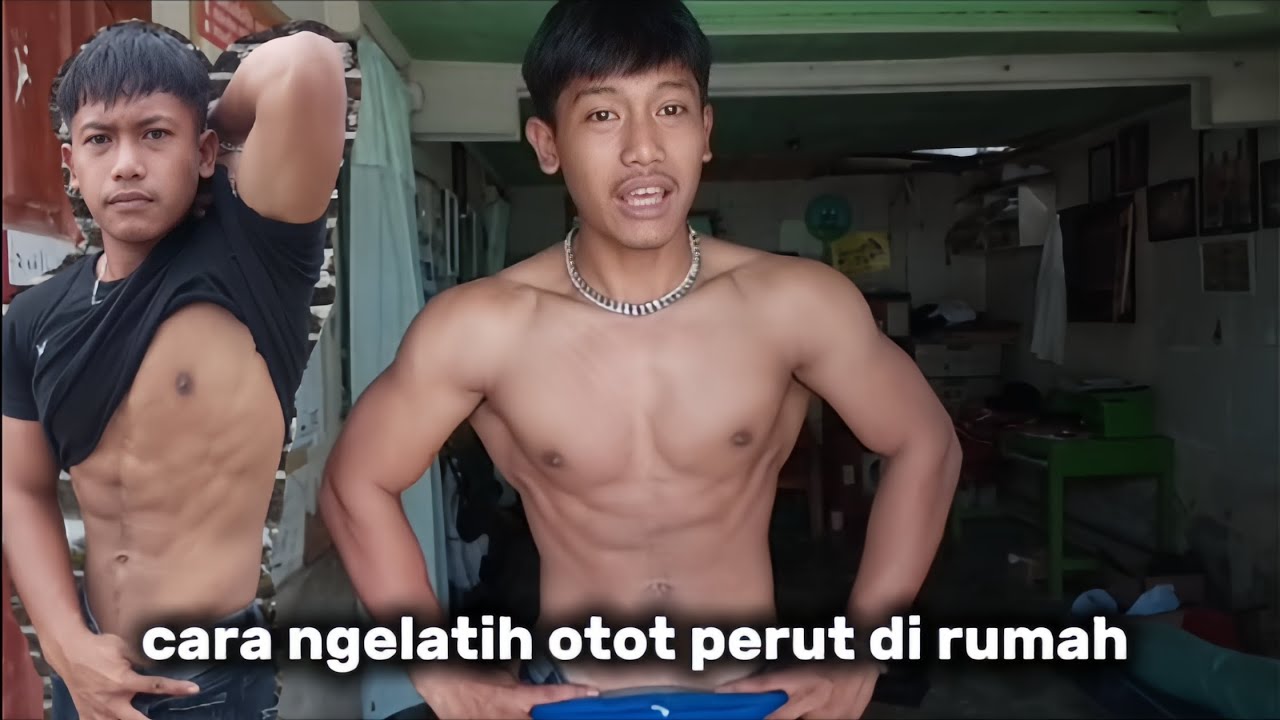 Cara ngelatih otot perut di rumah, bikin menyala ‼️😱#workoutdirumah #latihanototperut #fyp 