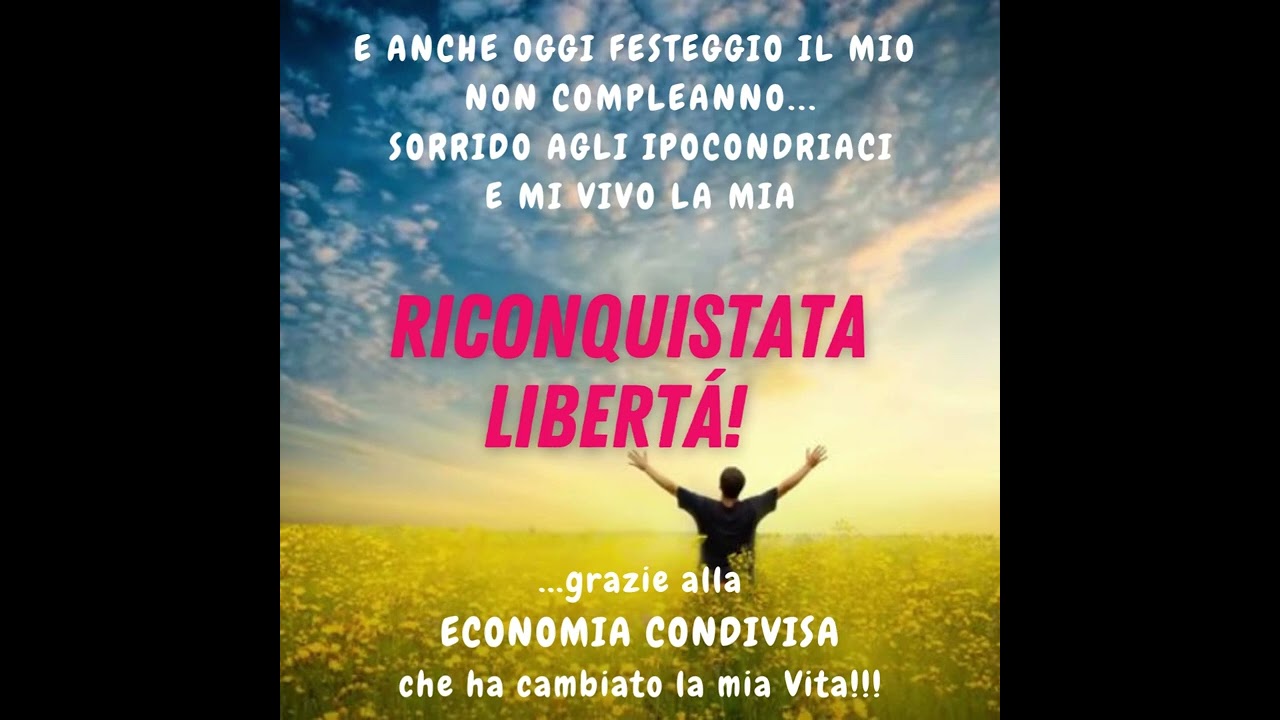 E anche oggi FESTEGGIO il mio NON COMPLEANNO... e vivo LA MIA RICONQUISTATA LIBERTA'