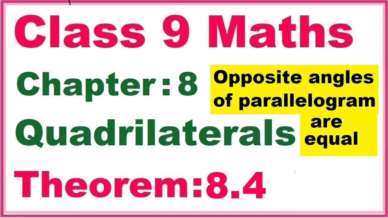 Theorem:8.4 Chapter:8 Quadrilaterals | Ncert Maths Class 9